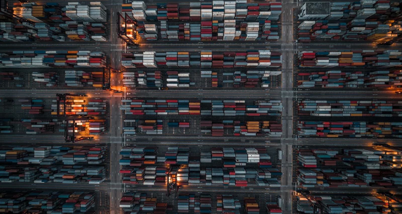 Modern warehouse facility with loading docks and industrial infrastructure